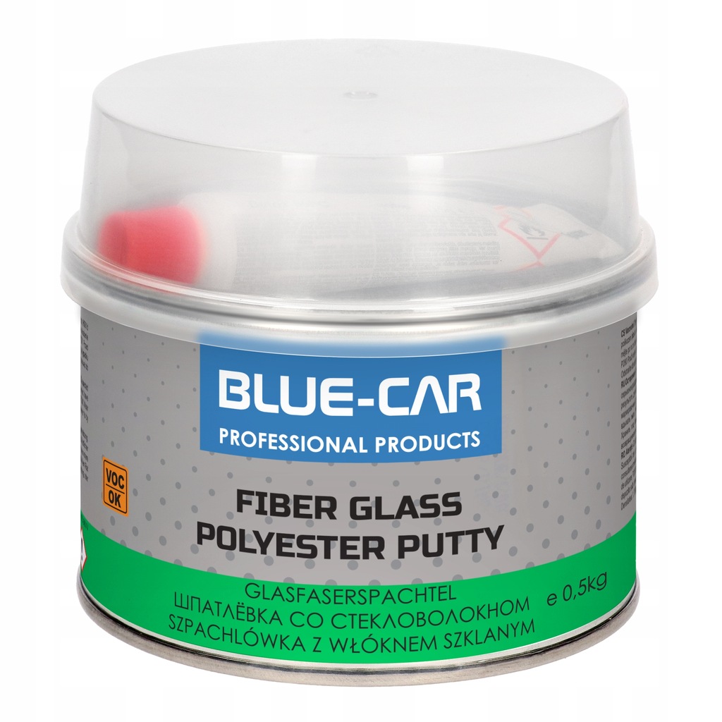 Blue-car Szpachla Szpachlówka Z Włóknem Szklanym 500G