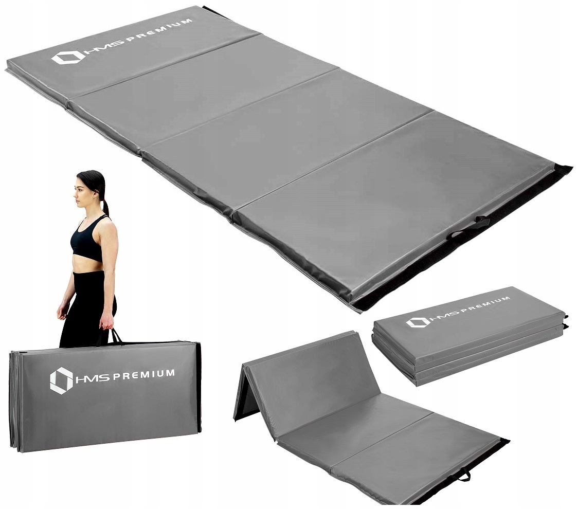 Hms Materac Gimnastyczny Gruby Składany Treningowy Fitness 240x120 CM
