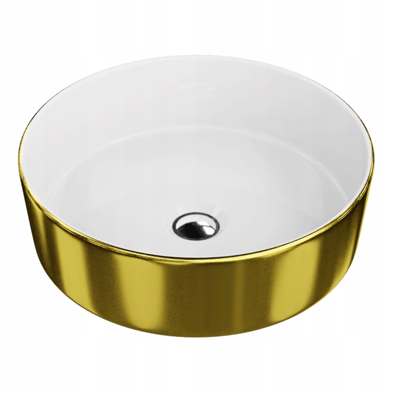 Umývadlo na dosku Merida Gold/White – luxusný dizajn na dosku