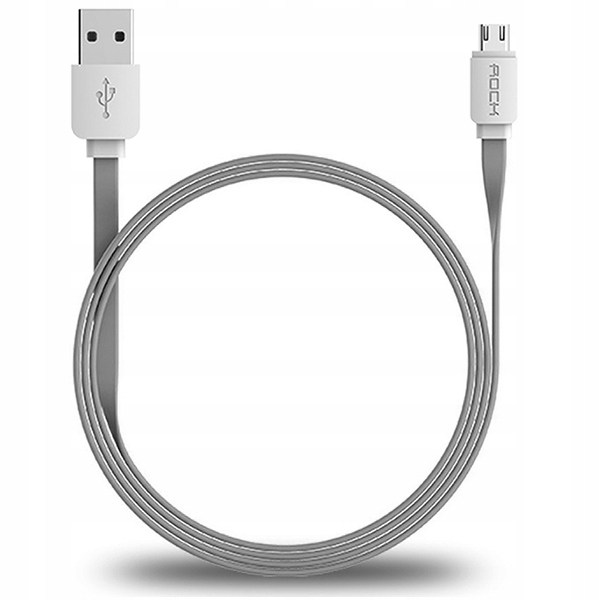 Kabel Rock USB - microUSB typ B 2 m szary