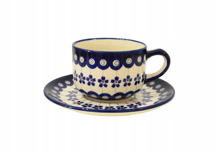 Filiżanka ze spodkiem 220ml 166A/GU886-883S BOLESŁAWIEC