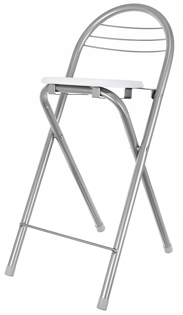 HOKER stoličky skladacie vysoká stolička 79 cm BIELA