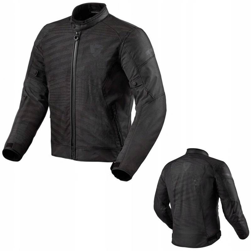 Pánska textilná motocyklová bunda Revit Torque 2 H2O Black čierna