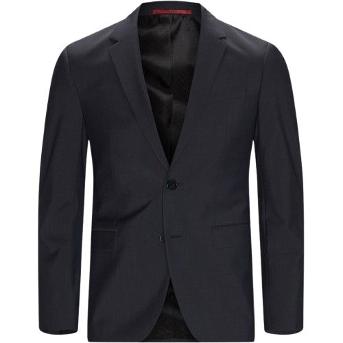 Hugo Extra Slim Fit Pánský Šedý Elegantní Vlněný Oblek 46 Jsk