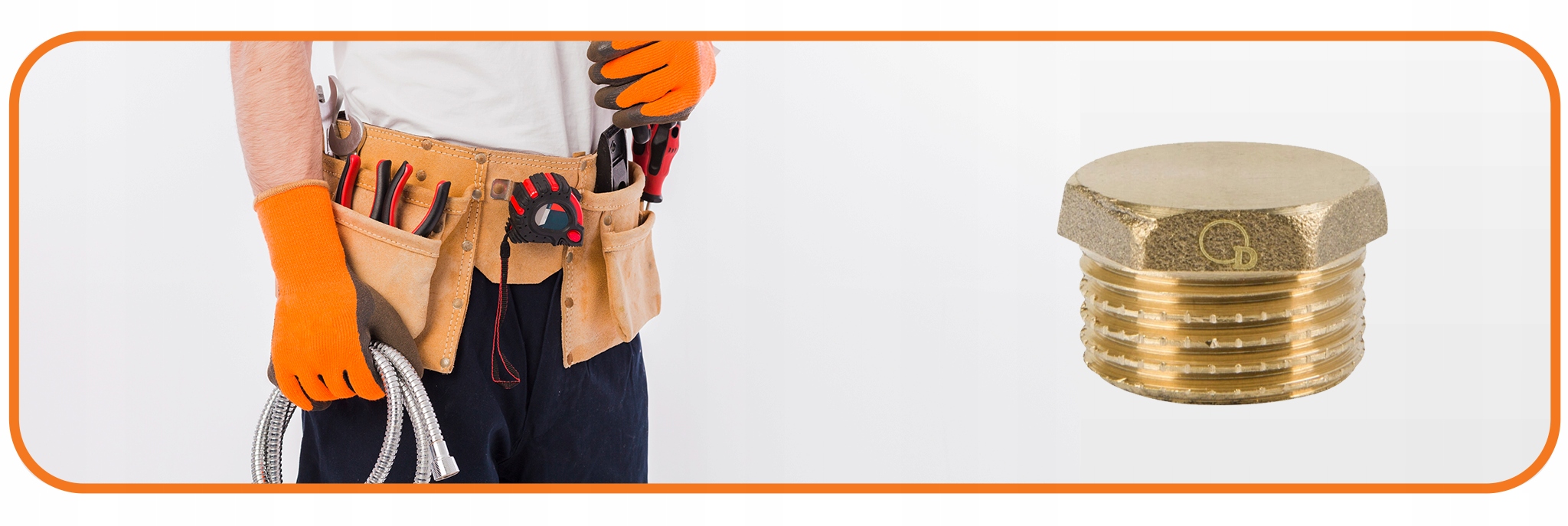 KOREK ZAŚLEPKA GZ 1" DN25 MOSIĘŻNY DIAMOND Długość 1 m