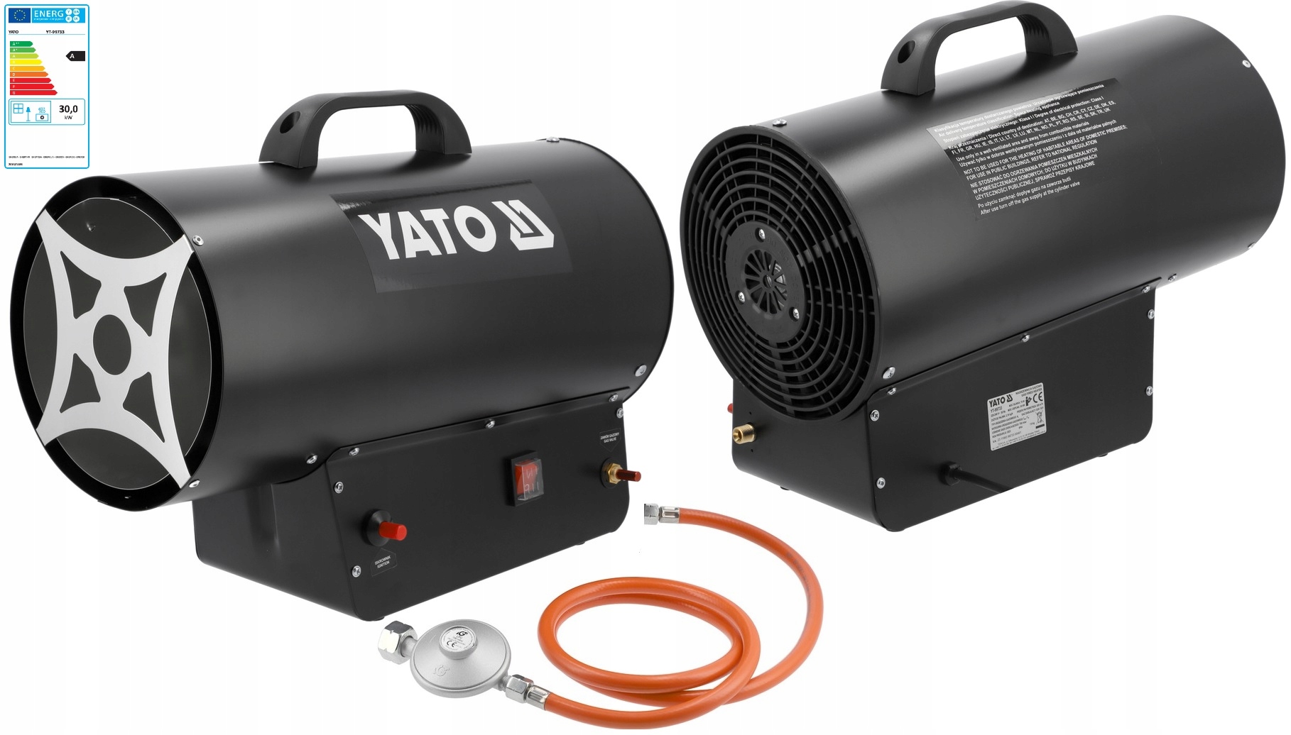 Prenosná Gazová Ohrievačka Fúkač Farelka 30 kW Yato YT-99733