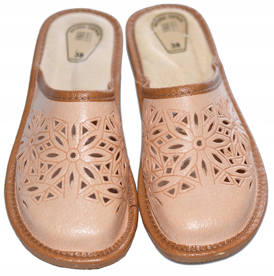 Góralskie Kapcie Laczki 100% Skóra Pantofle *40* Model PPD 003