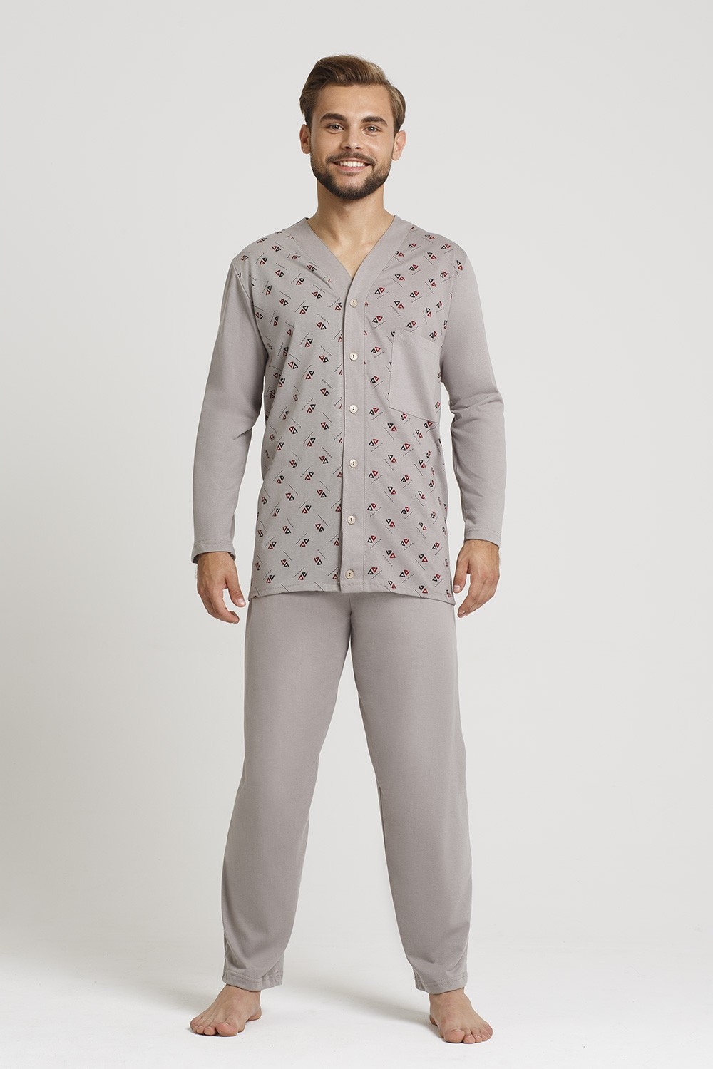 Pánské Pyžamo Se Zipem, Velikost vel. 3XL XXXL mix barev mix vzorů