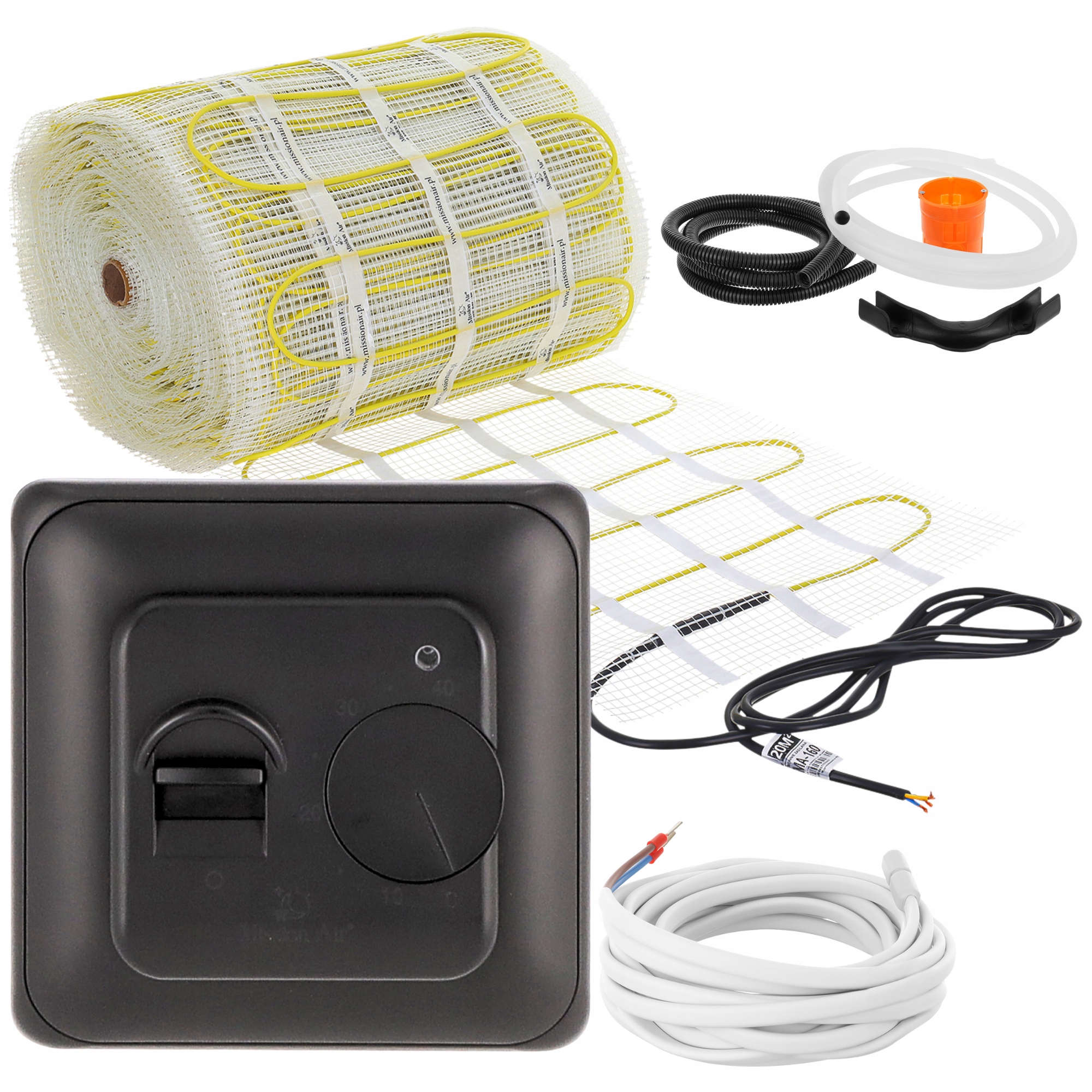 Set podlahového vykurovania podlahy vykurovacia rohož 160 W/m² 18 m²