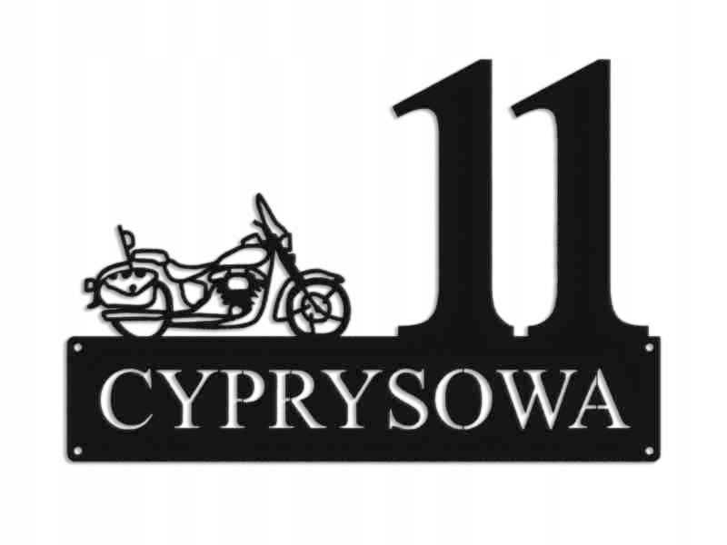 Číslo Na Dom 60 cm Tabuľa Adresa Ocel 2 mm Grafika 5725