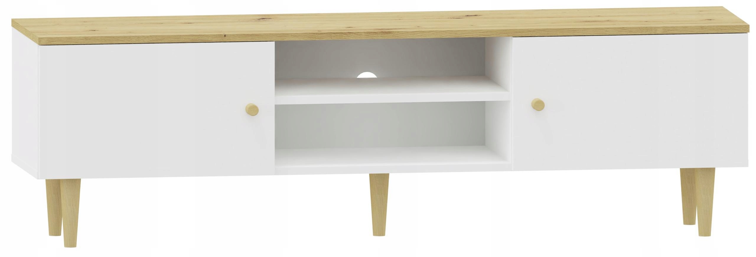 Stolík Rtv Range 150 2DO artisan-biela komoda regál Tv dosky