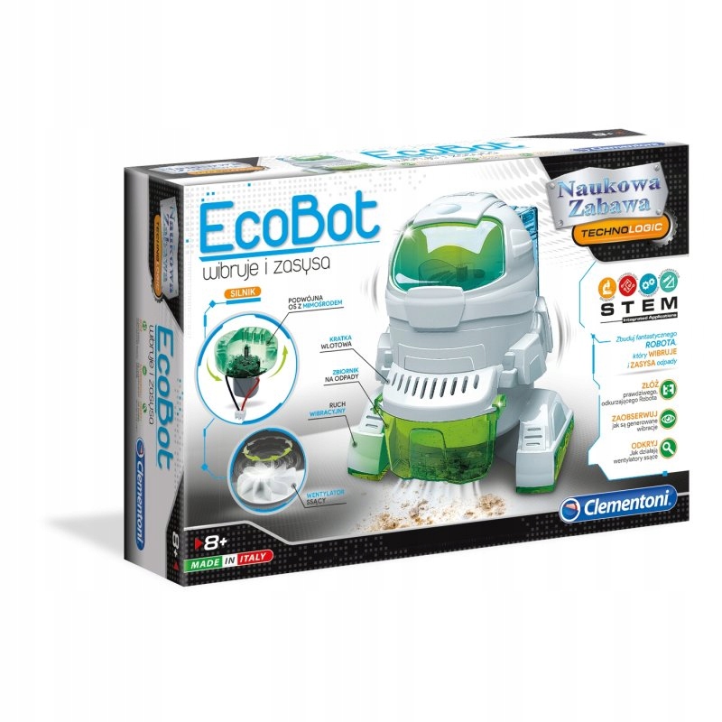 

Clementoni EcoBot robot wibruje i zasysa 50061