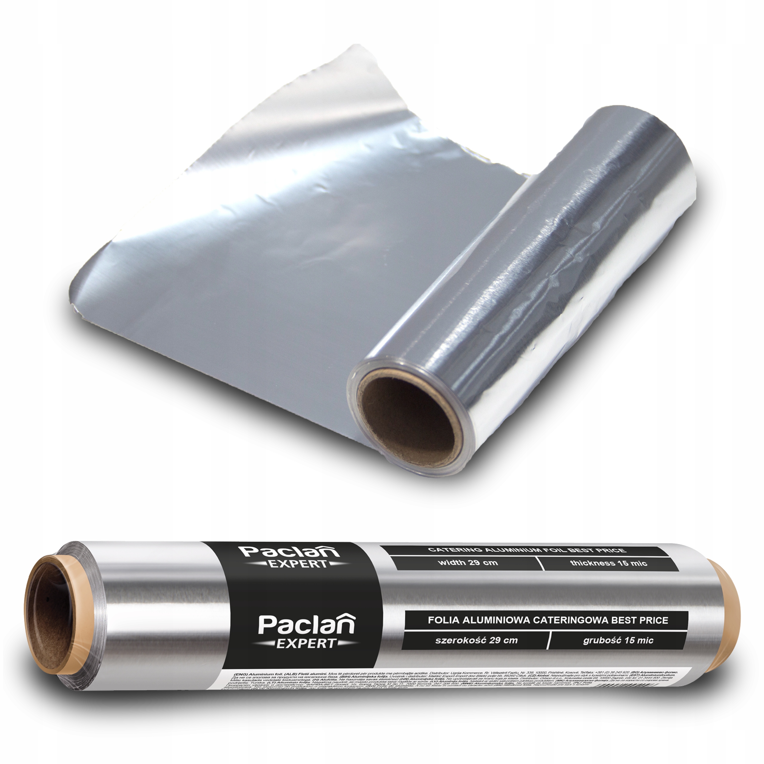 FOLIA ALUMINIOWA GRUBA MOCNA 60m PACLAN EXPERT CATERING GASTRONOMICZNA
