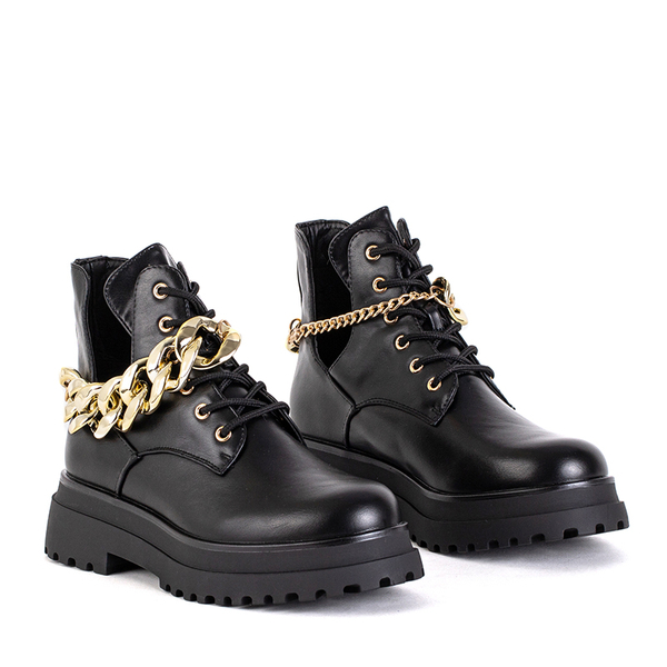 

Czarne Buty Zimowe Botki Trapery Neriso 41