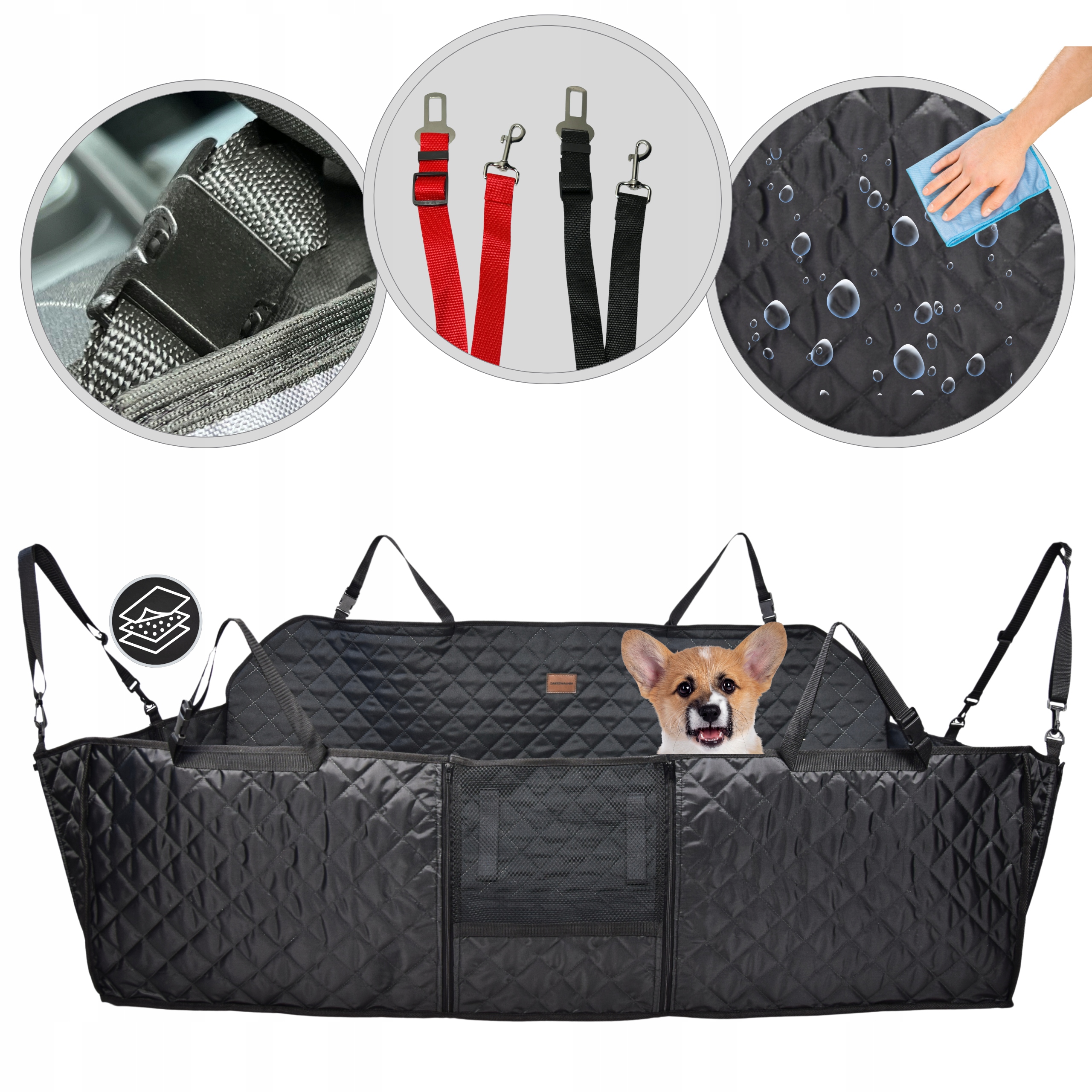 Podložka pro psa do auta Potah Sedadlo Auta Voděodolný Univerzální