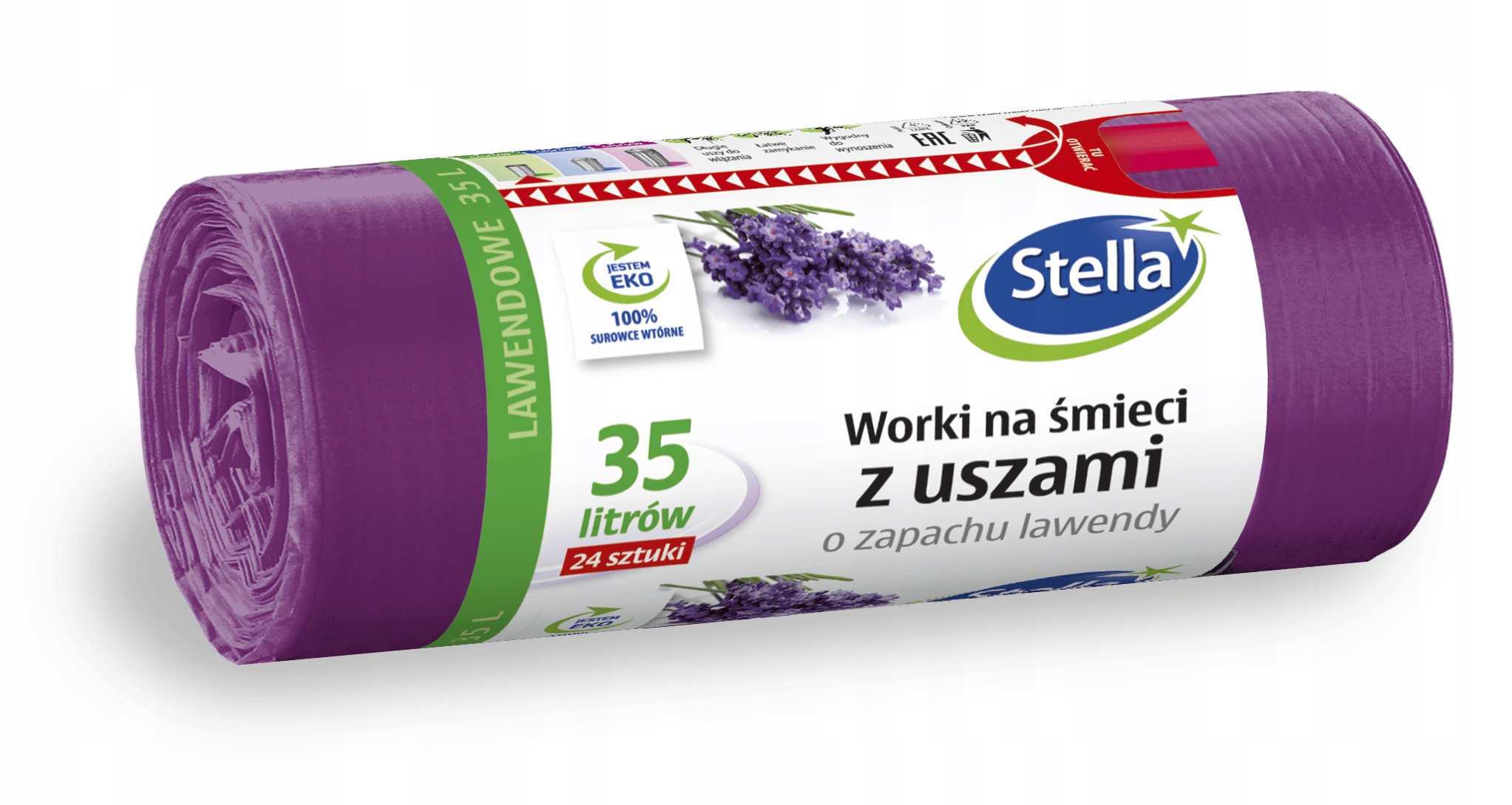 

Worki Na Odpady Stella Zapach Lawendy 24szt 35L