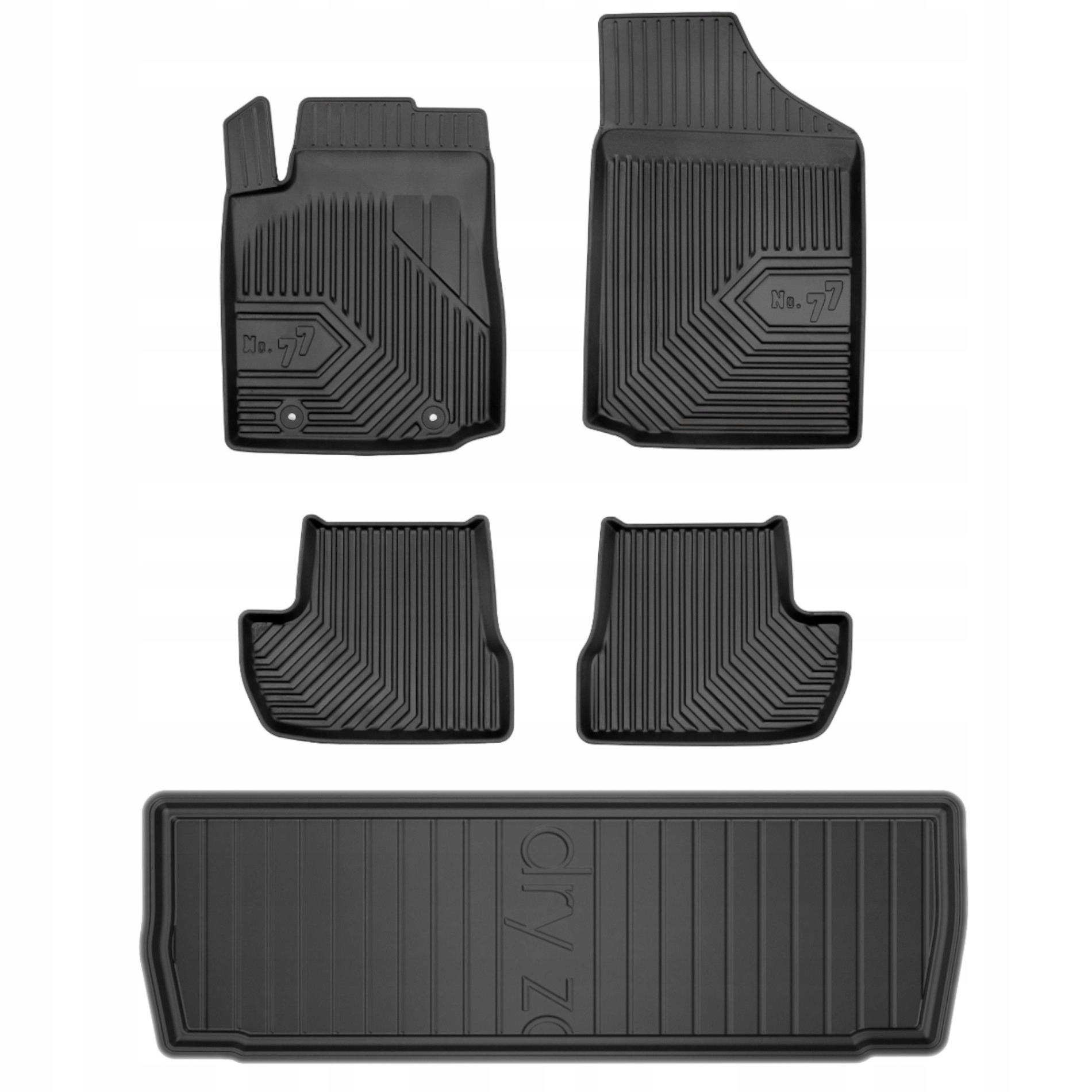 Gumové rohože rohož batožinového priestoru Citroen C2 I 03-09