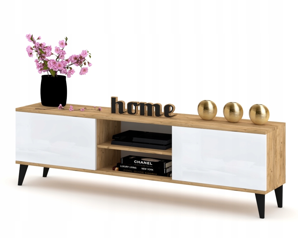 Rtv skříňka Komoda Craft Bílá Lesk Skandinávská