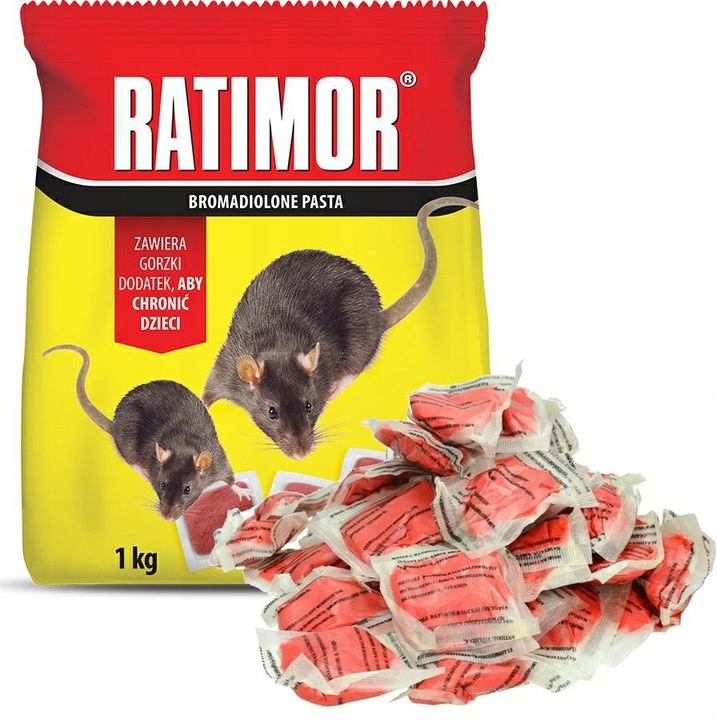 RATIMOR PASTA TRUTKA NA MYSZY I SZCZURY 1KG