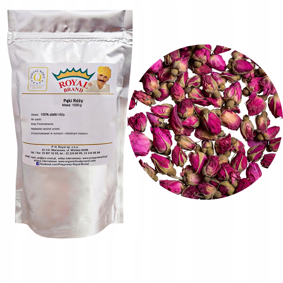 Růžové Pupeny 1KG Sušené Jedlé Květy Růžové Růže Růžové pupeny Sušené