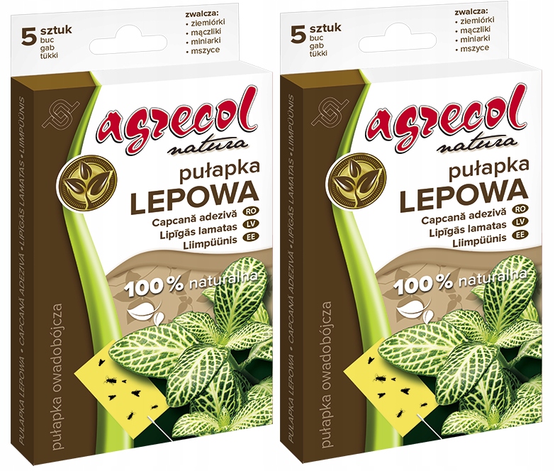 

Agrecol Pułapka Lepowa Lepy Do Doniczek 10 szt.