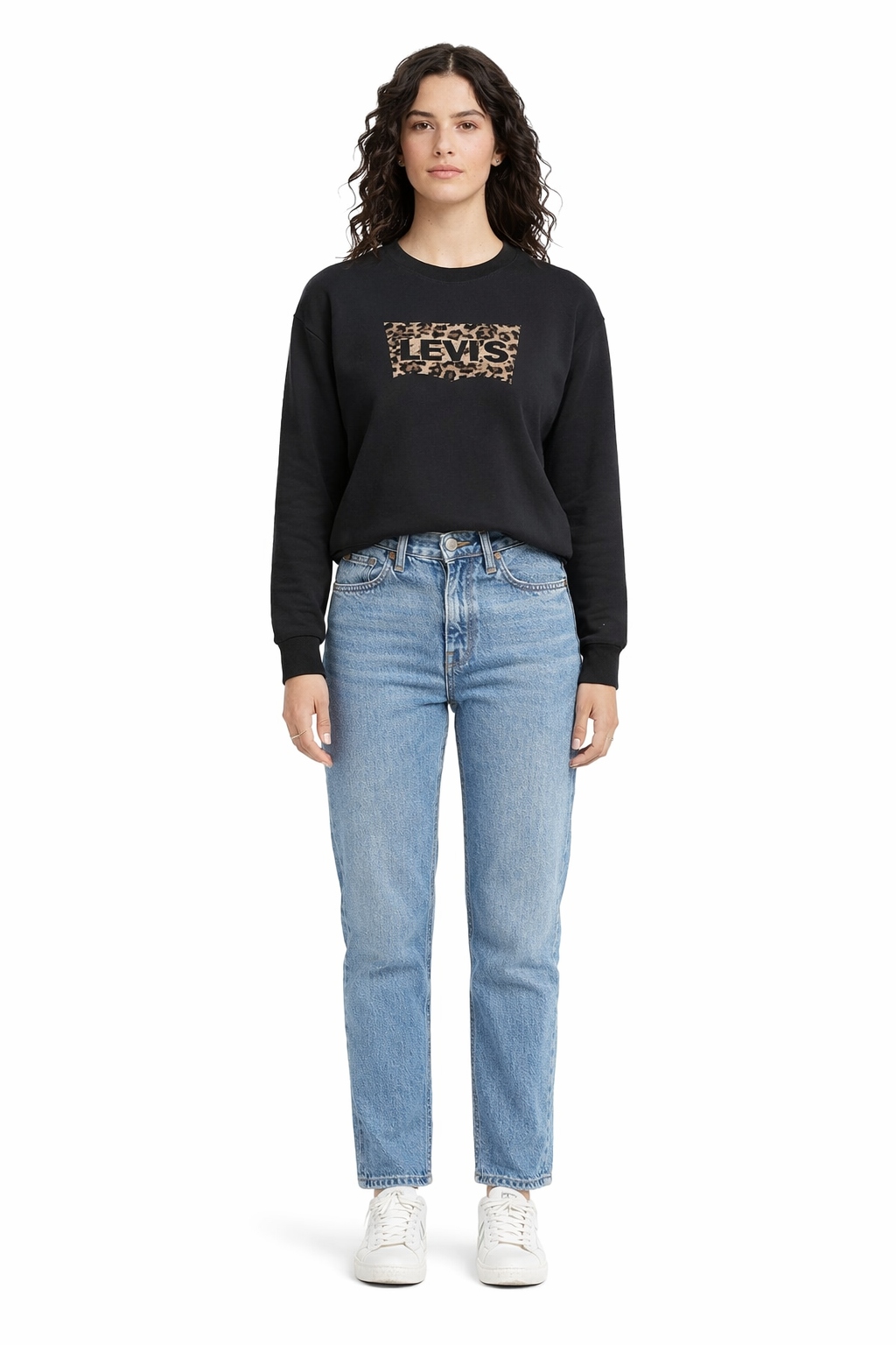 Levi's Černá Mikina S Potiskem Leopard A Bavlnou XL I4B