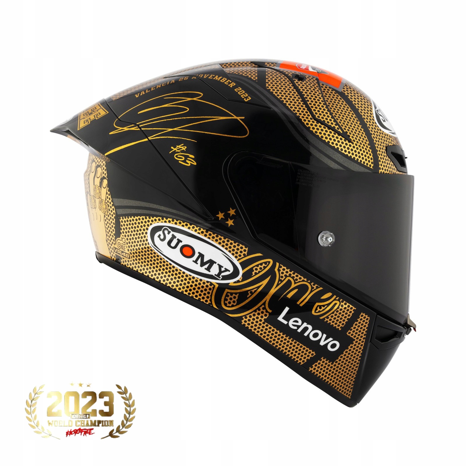 Motocyklová prilba Suomy S1-XR Gp Pecco World Champion 2023 Gold