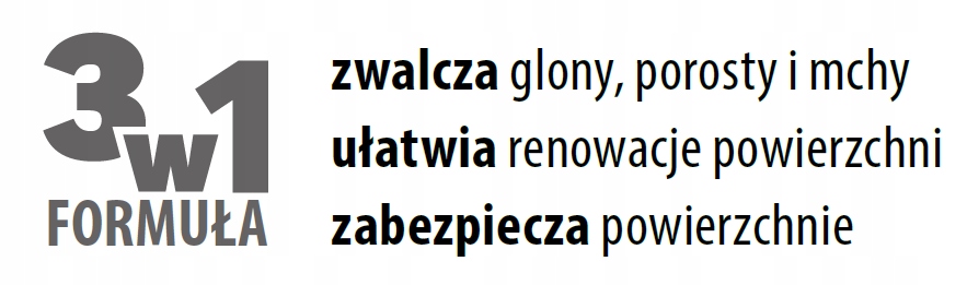 Środek do zwalczania mchów i glonów 5L DRAGON Zastosowanie inne