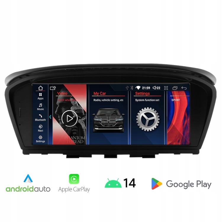 Radio Android do Bmw E60 E90 CCC Android Auto Carplay Wi-Fi