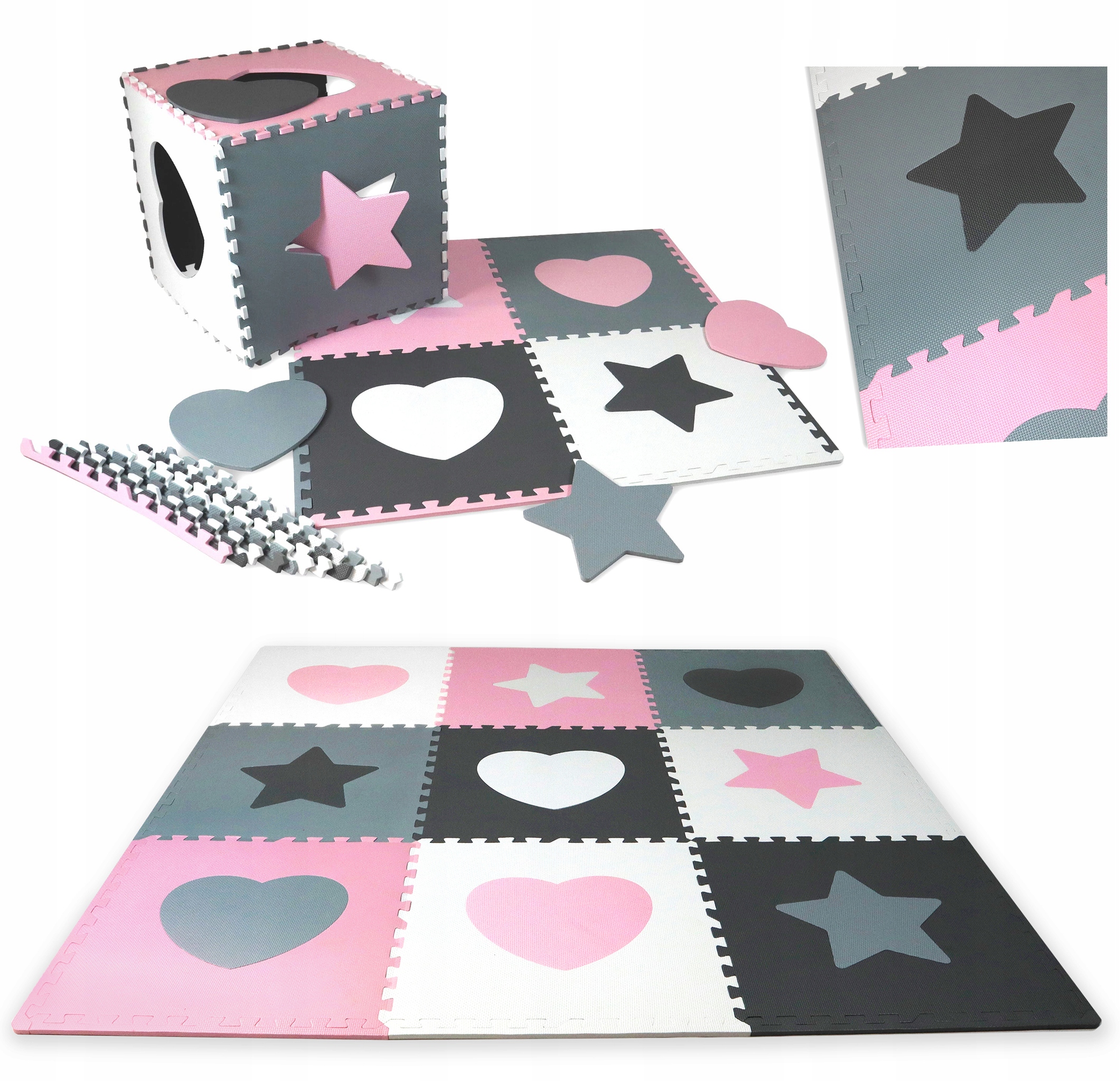 

Gruba Mata Edukacyjna puzzle Piankowe 21szt XXL