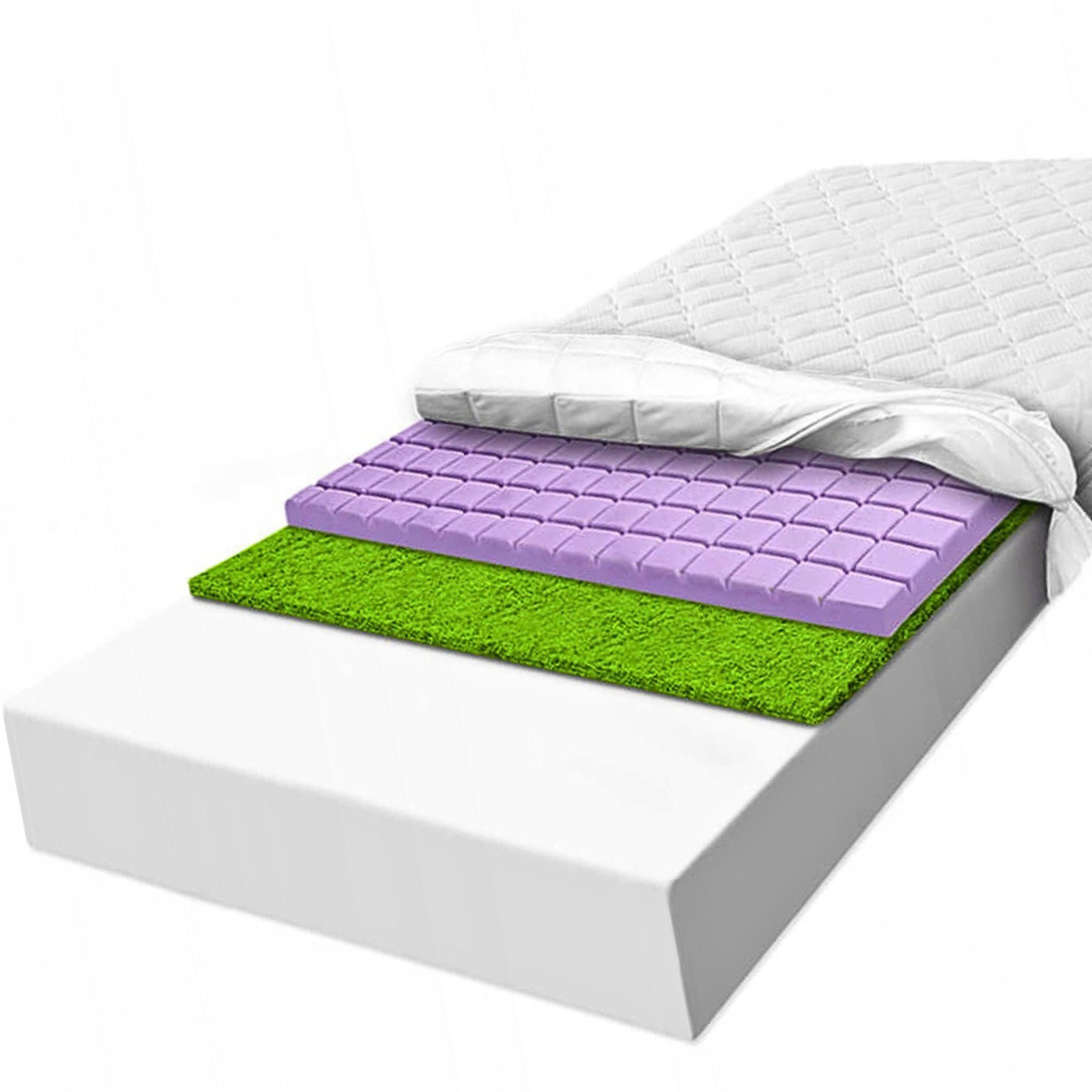 H2 H3 Penový matrac 130x190 27 morská tráva vzdušná kocka tvrdená