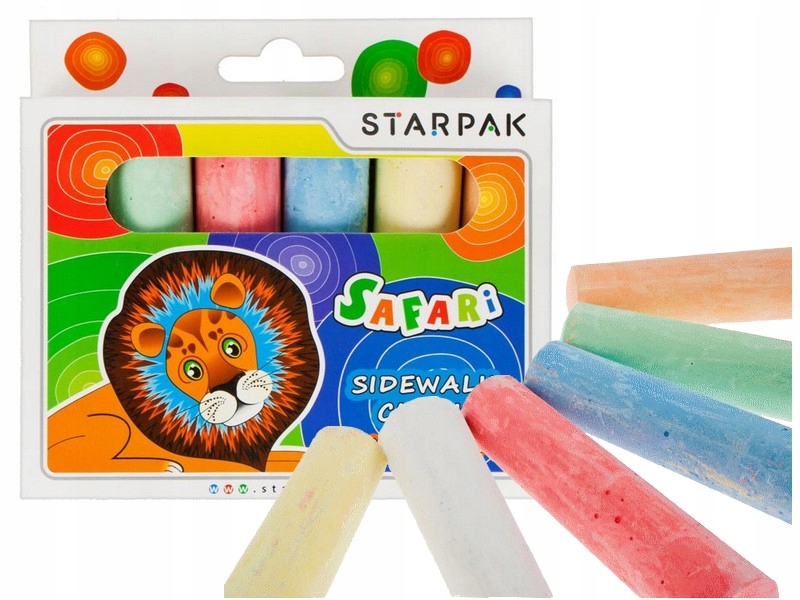 

Safari Gruba Kreda Chodnikowa kolorowa 6 kol