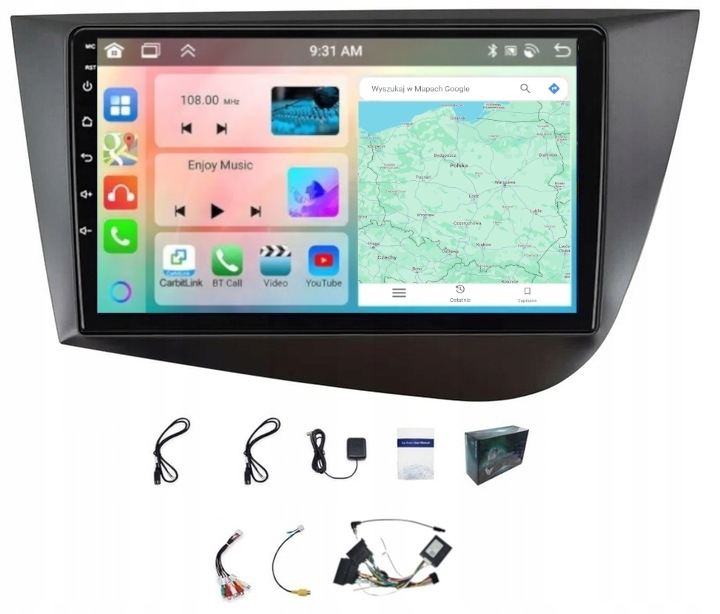Radio Navigace Carplay Seat Leon 2004-2012 Wifi Android 6GB 128GB