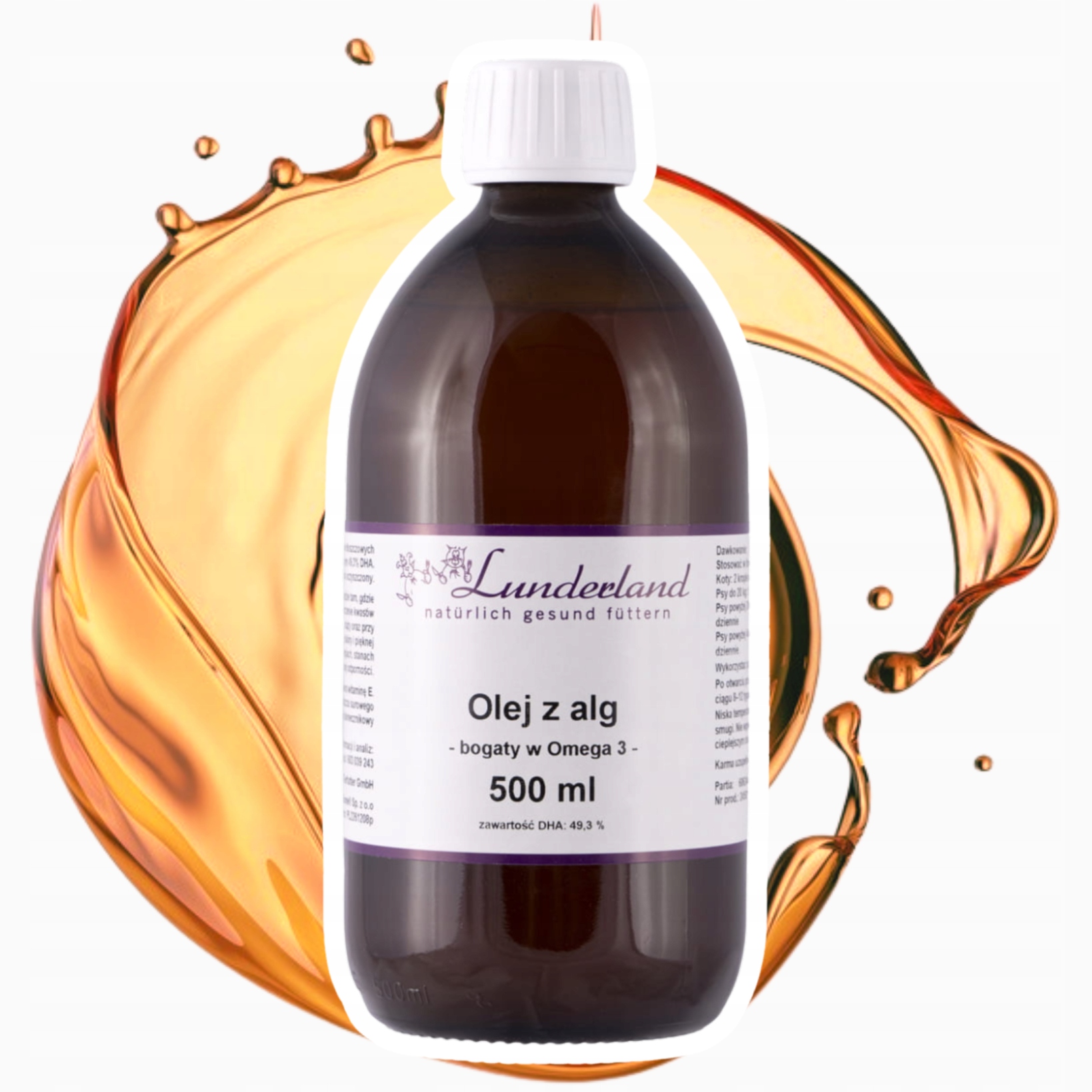 Levně Lunderland Omega 3 olej na podporu kůže a srsti, odolnost kloubů, srdce