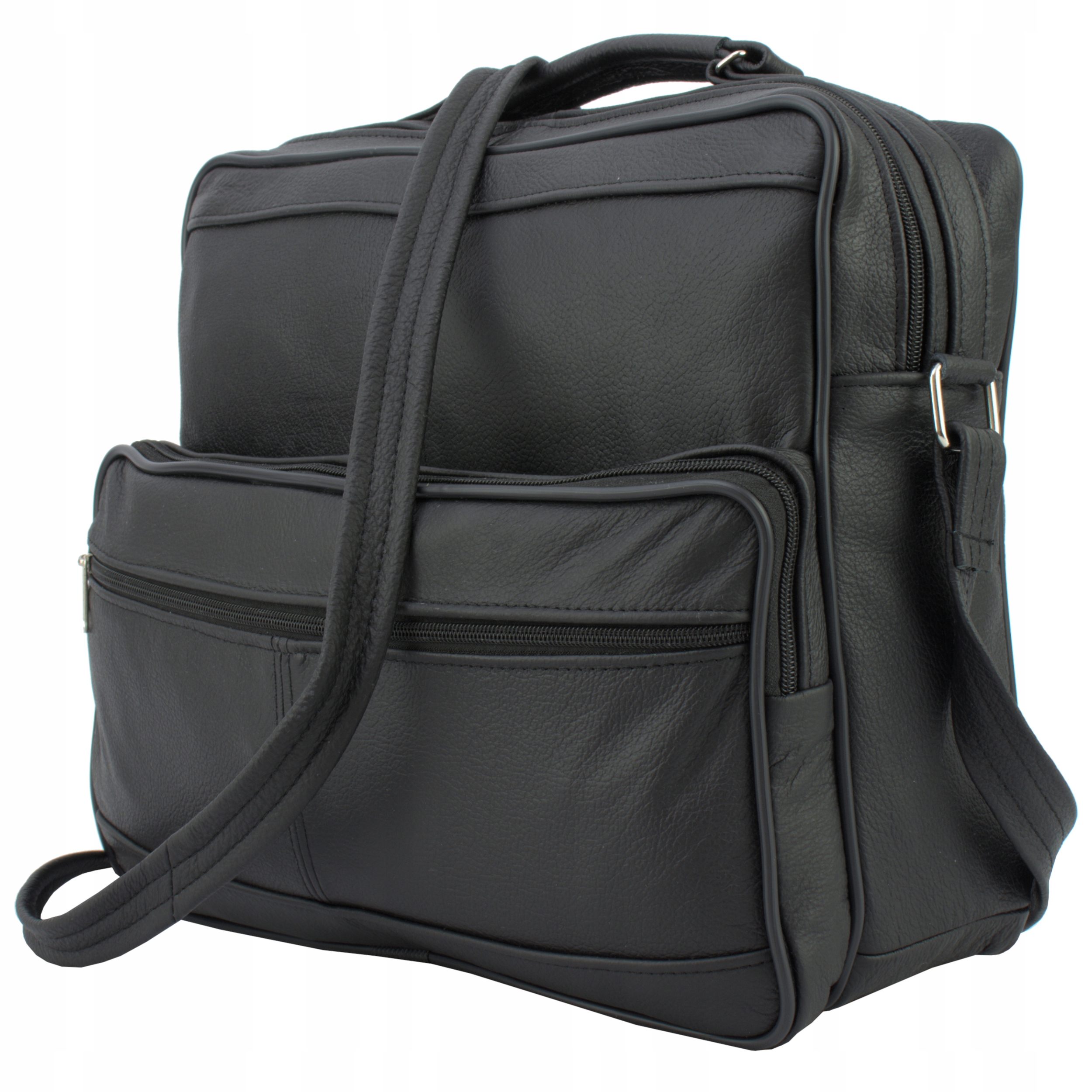 Męska Listonoszka Skórzana na Ramię Torba do Pracy