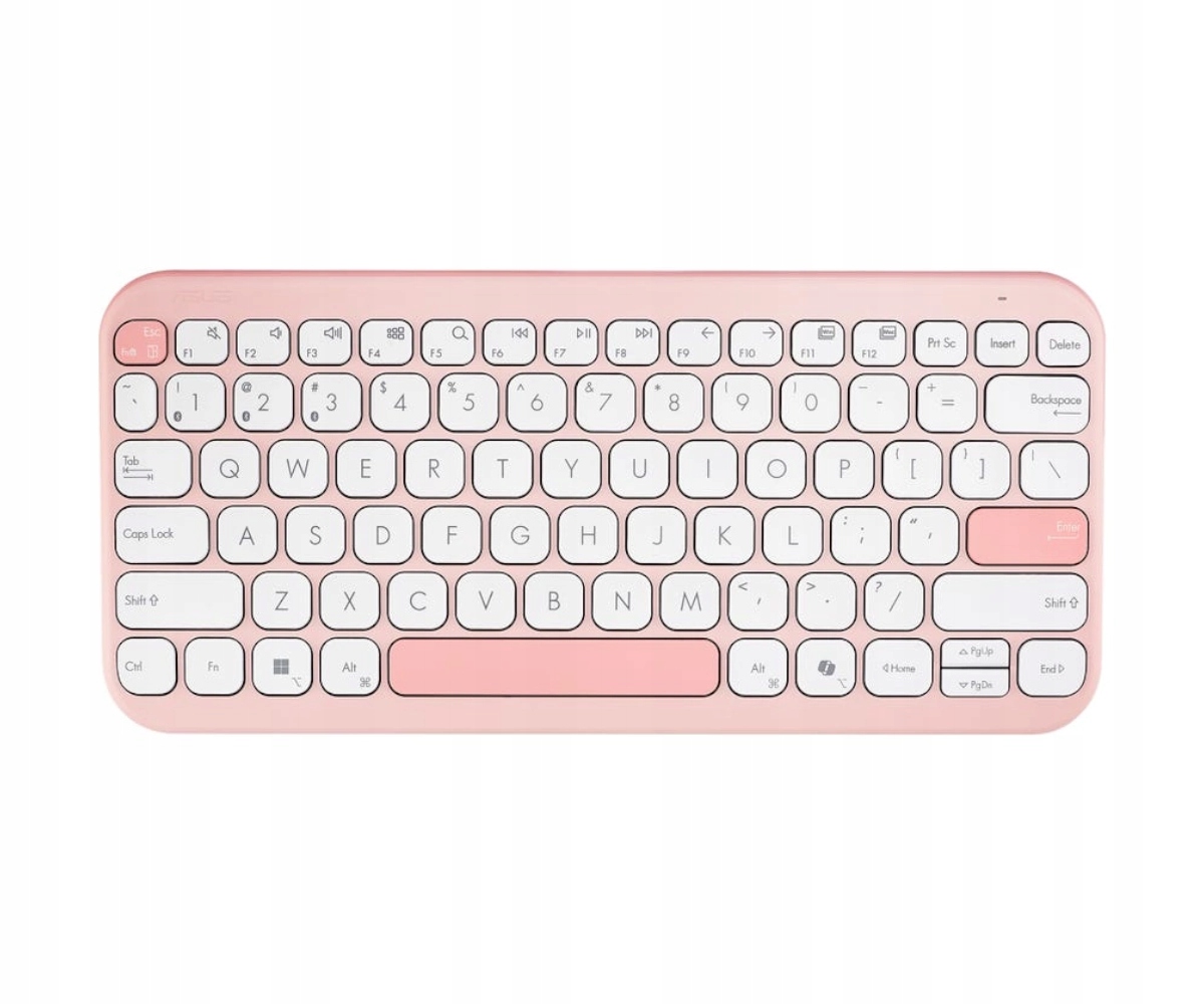 Klawiatura bezprzewodowa Asus Marshmallow KW100 Membranowa Bluetooth Róźowa