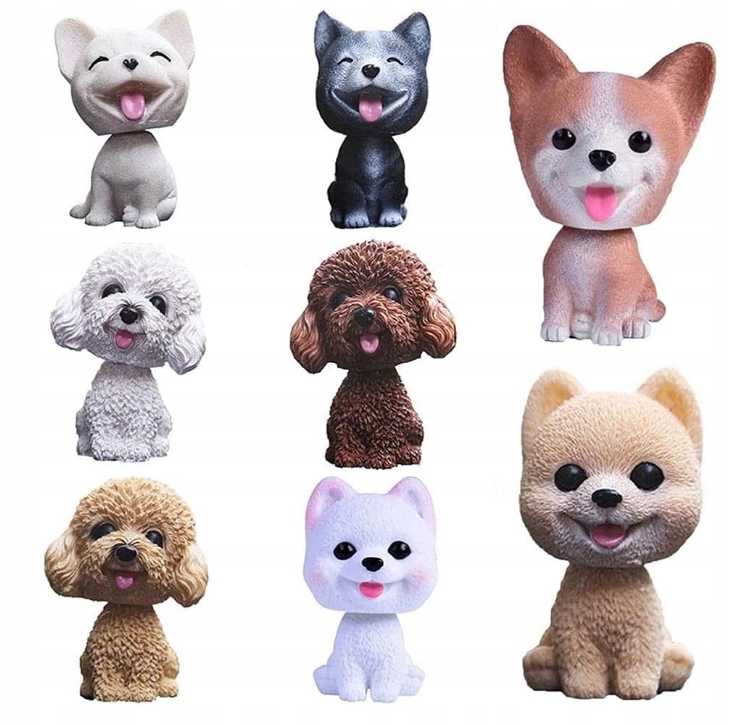 PIES Z KIWAJĄCĄ GŁOWĄ KIWACZEK PIESEK DO AUTA GŁÓWKĄ DO SAMOCHODU