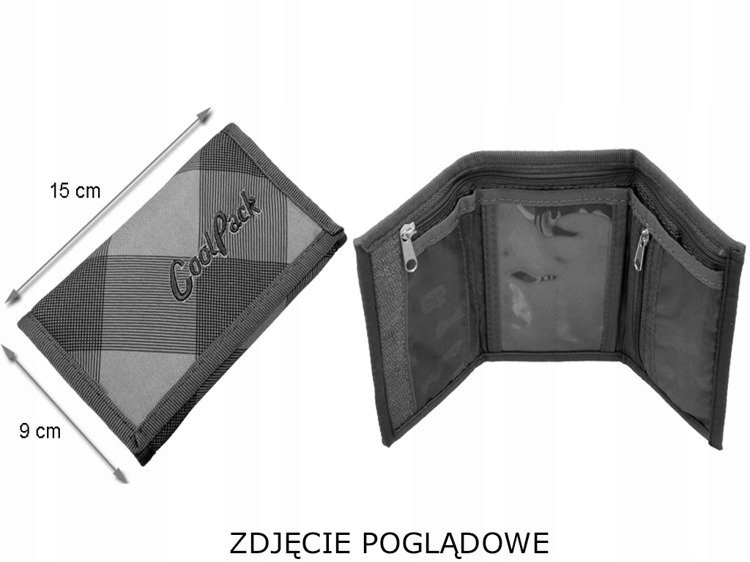 COOLPACK PORTFEL DZIECIĘCY SLIM NA RZEP MONSTER Płeć chłopcy