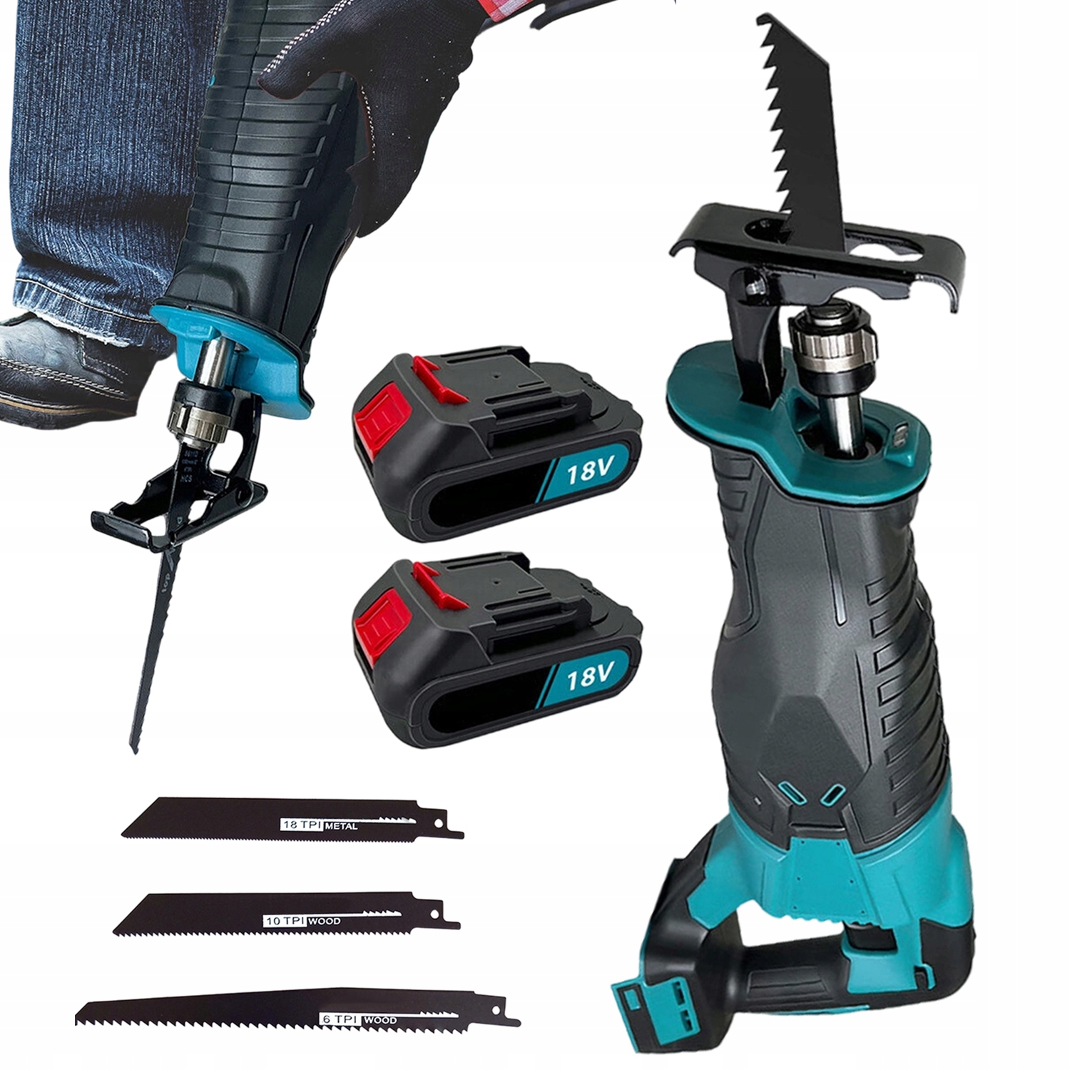 Akumulátorová Pila Ocaska 18V Led indikátor baterie pro tenký plech