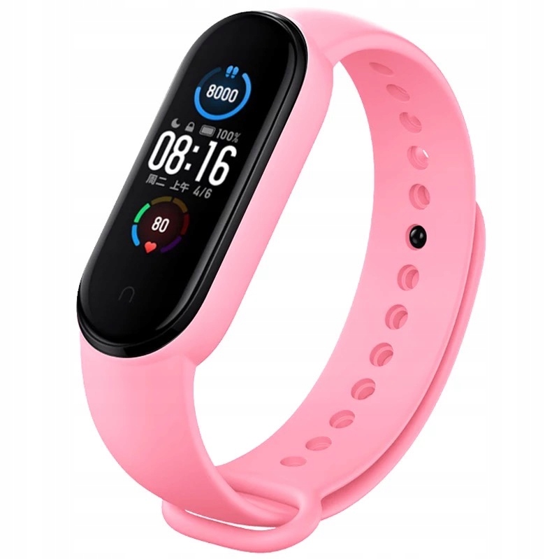 

Opaska Sportowa Do Xiaomi MI Band 5/6 Light Pink