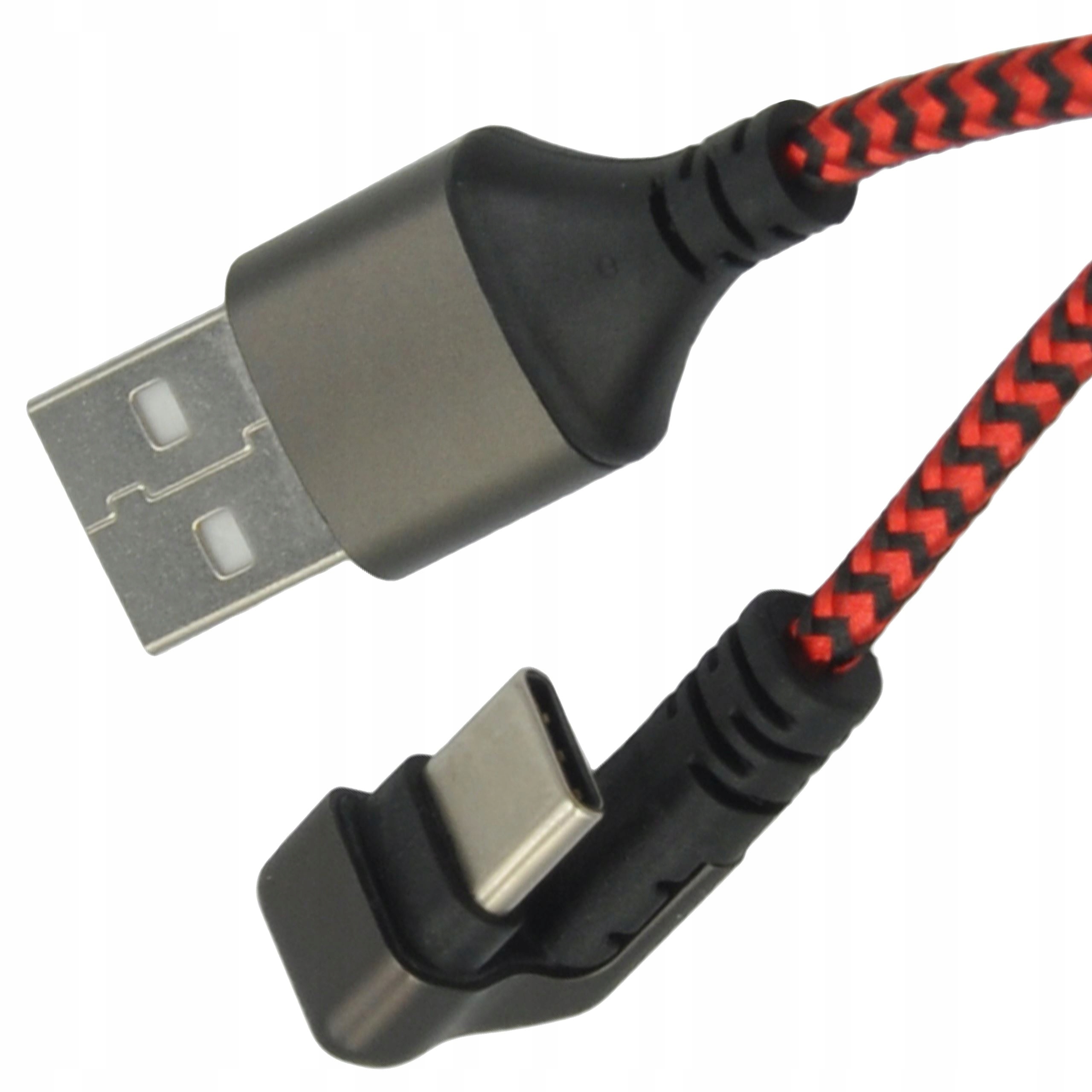 KABEL PRZEWÓD USB-A DO USB-C Z OPLOTEM WIREWAY WW331708 0.8m Stan opakowania oryginalne