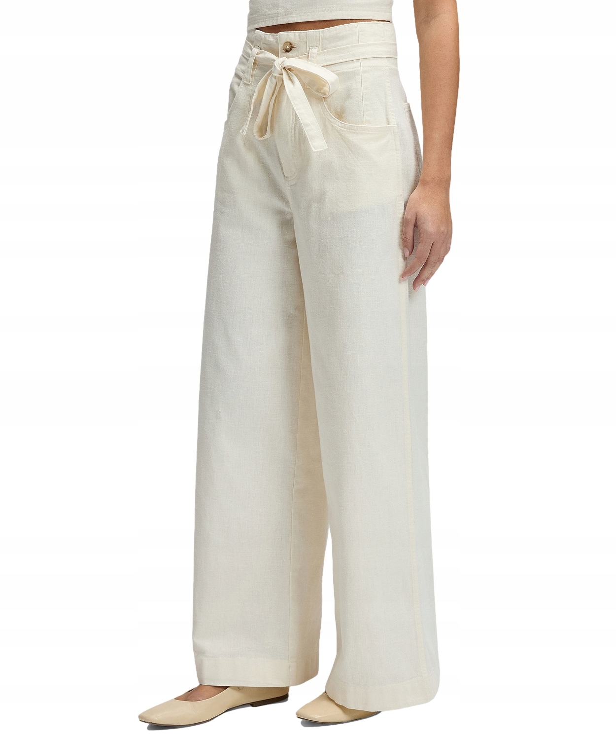 Kalhoty Lee Pleated Trouser 112378295 Natural W 27 L 31