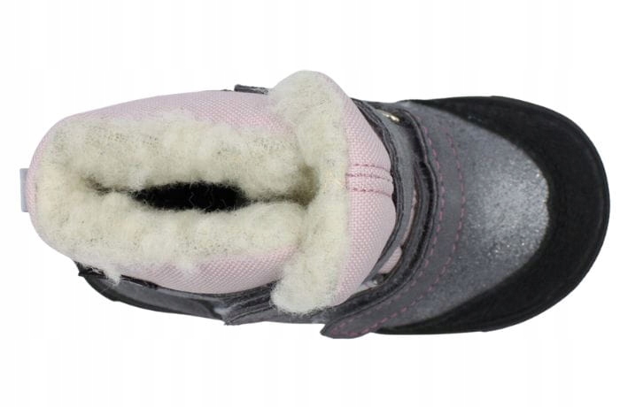 RENBUT trzewiki ocieplane z membraną 12-1562 śniegowce - 22 Kolor srebrny