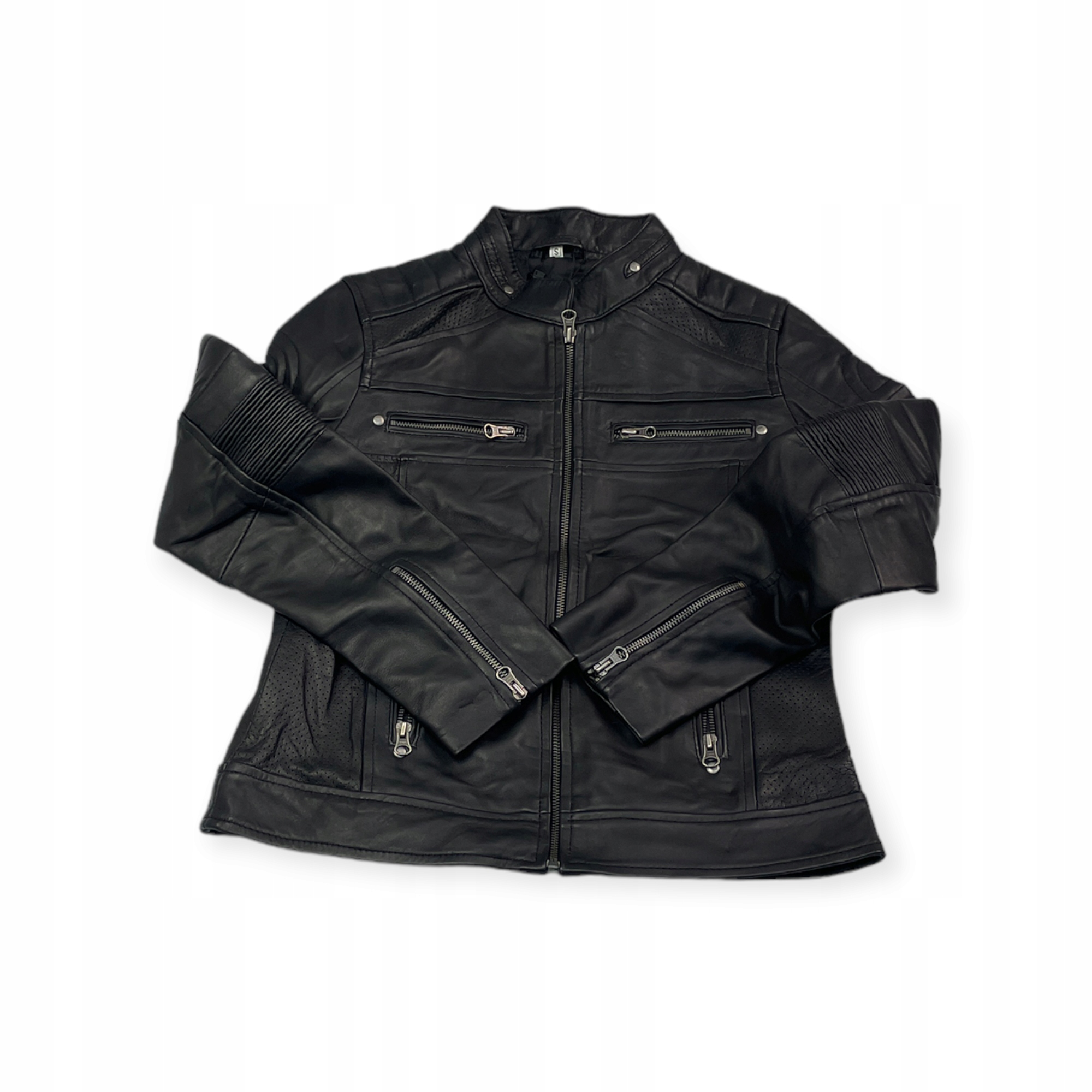 Dámská kožená bunda ramoneska Real Leather S