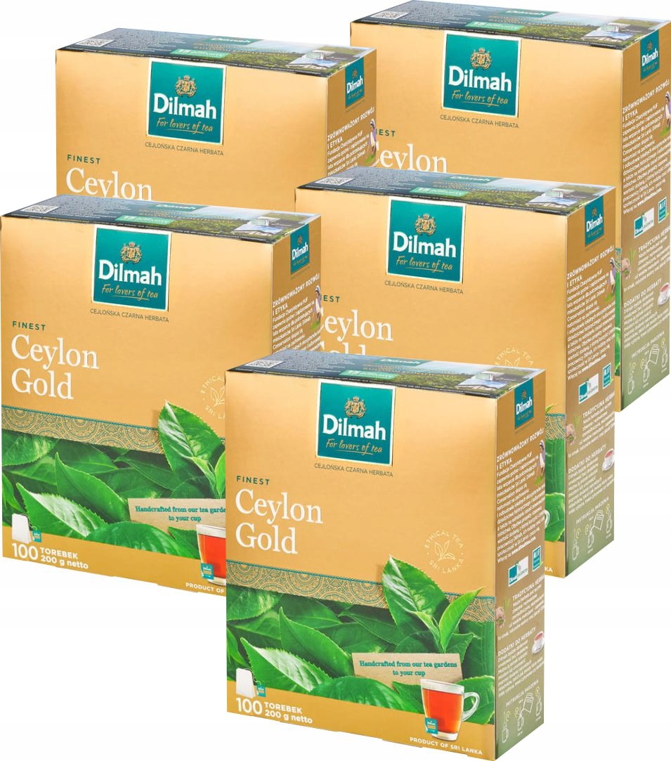 (x5) Dilmah Ceylon Gold 100tb