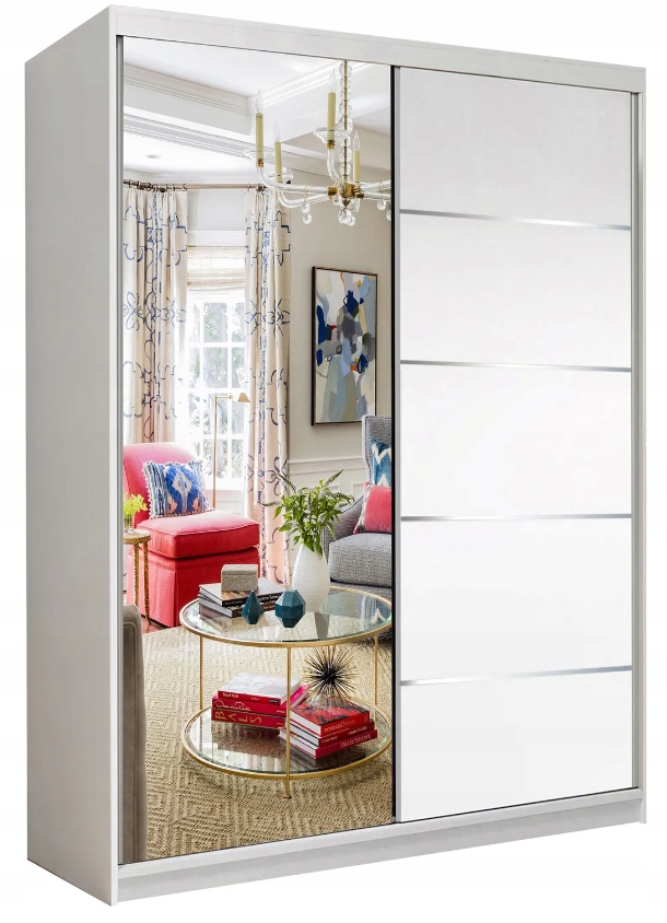 

Szafa Przesuwna Neomi 05 120 Lustro Półki