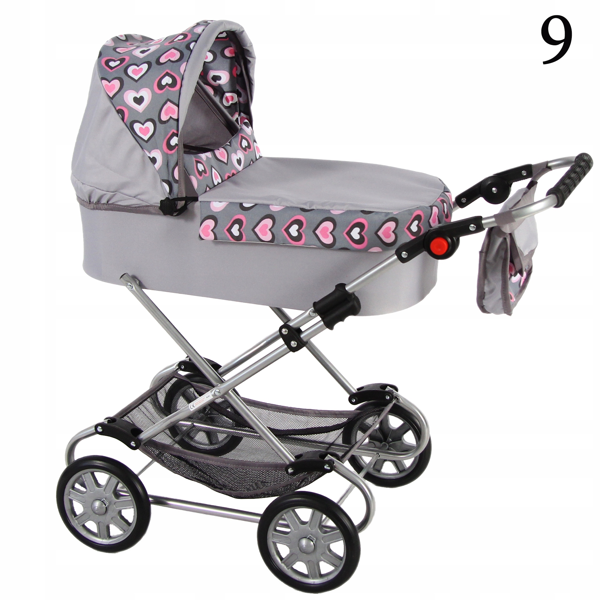 WÓZEK DUŻY DLA LALEK GŁĘBOKI + Pościel+Torebka PL Bohater brak