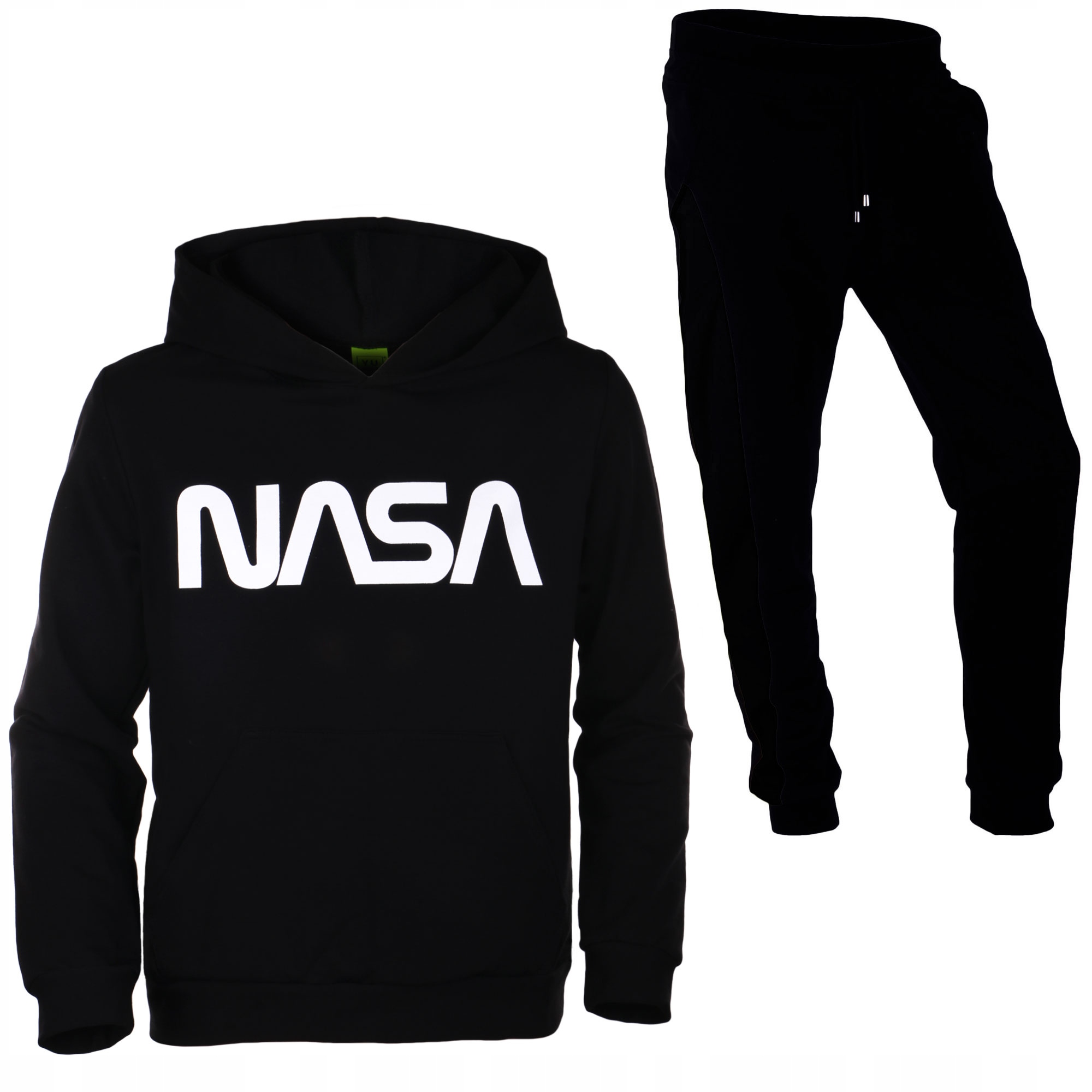 

Bluza Czarna Kaptur Nasa Spodnie Sznurek 152