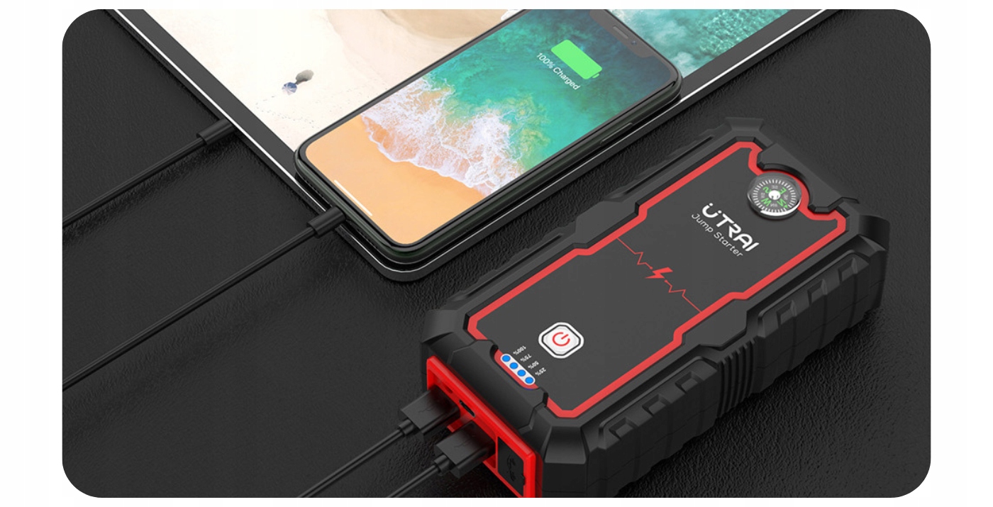 POWERBANK ROZRUSZNIK BOOSTER JUMP STARTER MOCNY URZĄDZENIE ROZRUCHOWE 2000A Kod producenta Booster Urządzenie Rozruchowe do samochodu