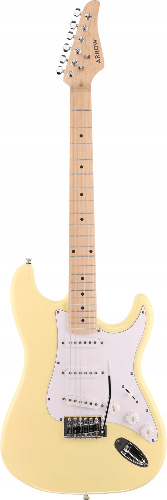 Arrow Tonecaster St 111 Biscuit Maple/White – elektrická kytara